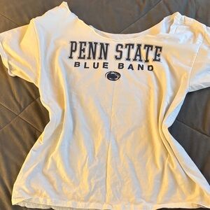 Penn State Blue Band T-Shirt cut off the shoulder